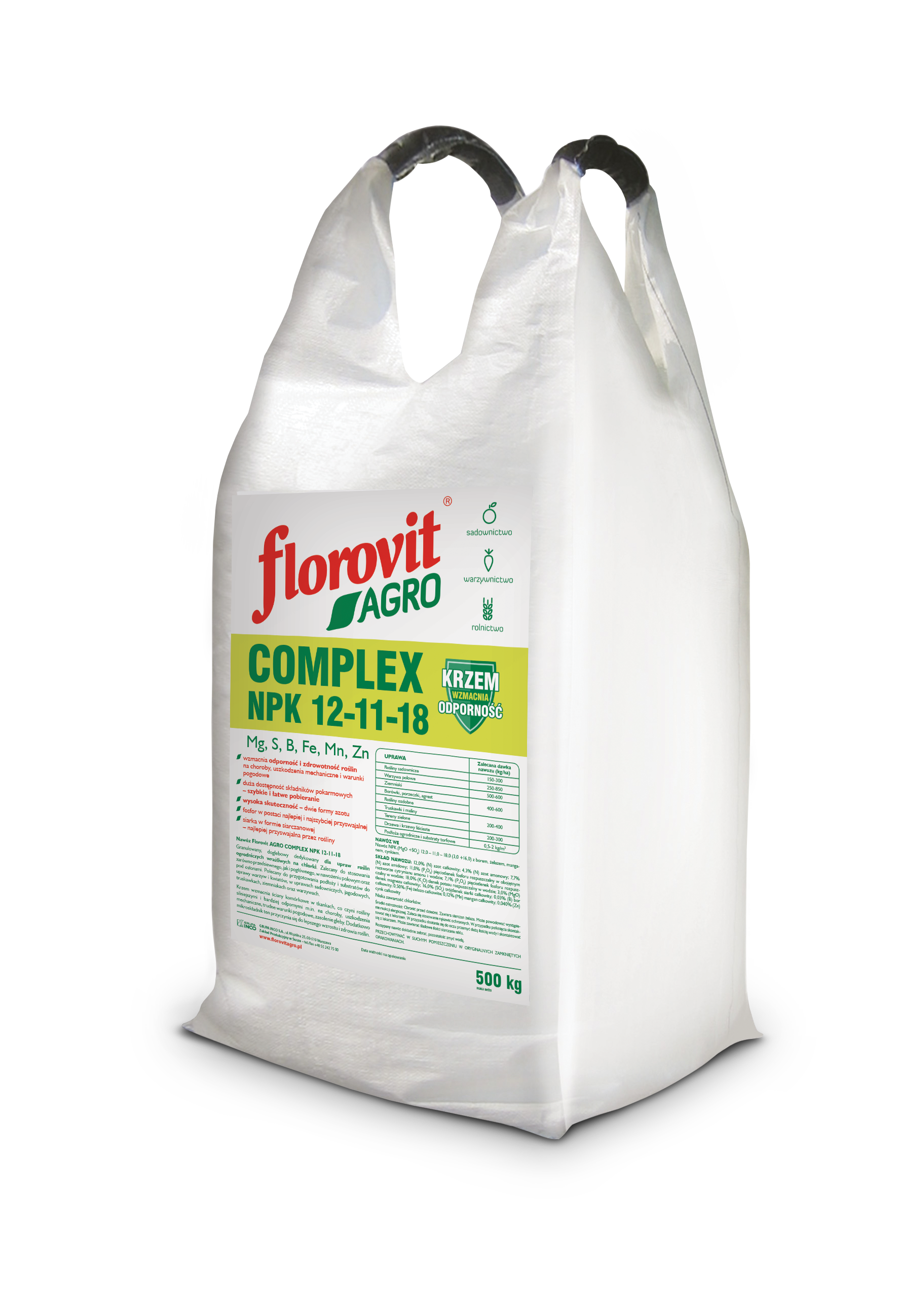 Nawóz Florovit AGRO COMPLEX NPK 12-11-18 » GRUPA INCO S.A.